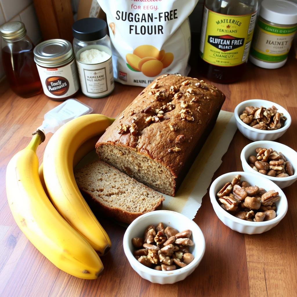 Key Ingredients for Delicious Sugar Free Banana Nut Bread