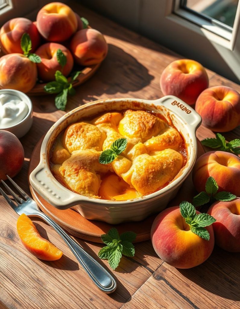 Easy Sugar Free Peach Cobbler Recipe – Healthy Homemade Dessert